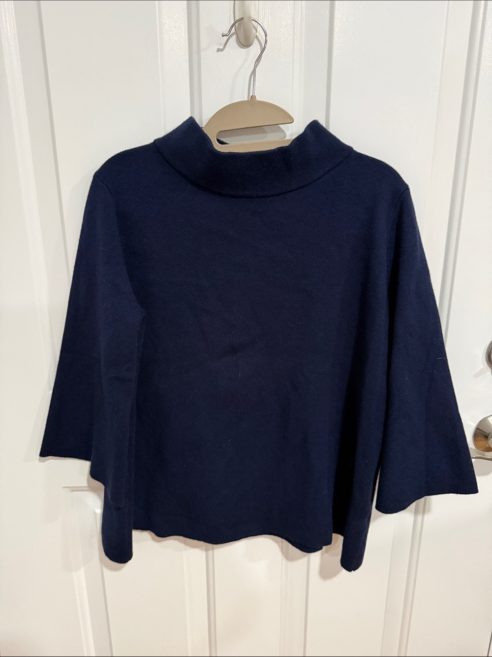 Fate Navy Cowl Neck Sweater